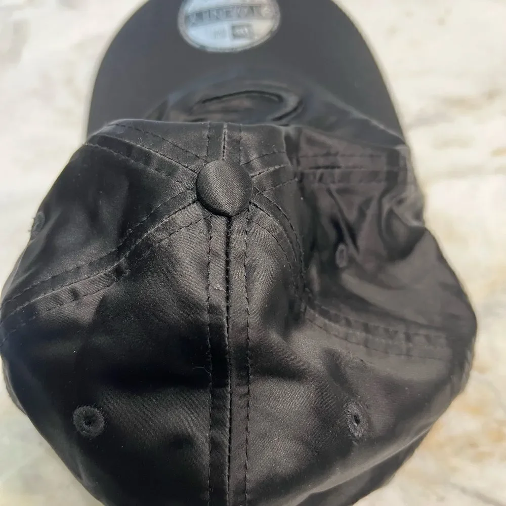 New Era Black satin baseball cap